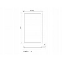 Perete de dus Optimo SC 90 Transparent